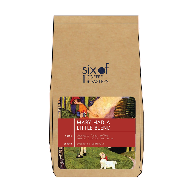 Six of 1 Coffee Roasters Mary Had a Little Blend Coffee Beans 1Kg
